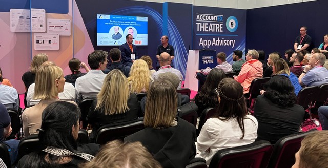 The Future of AI and Machine Learning in Accounting and Bookkeeping at Accountex London 2024 with Stephen Edginton and Will Farnell.