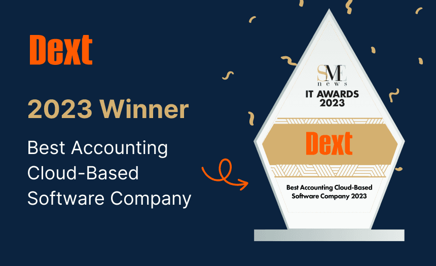 Dext Awarded Best Accounting Cloud-Based Software Company at the 2023 SME News IT Awards
